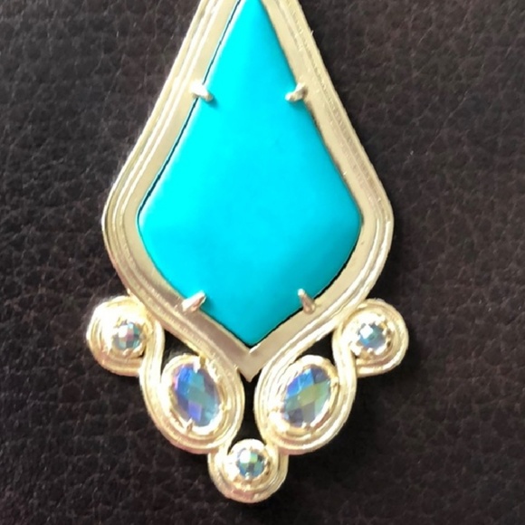 Kendra Scott Teal Teresa Necklace - Picture 4 of 6